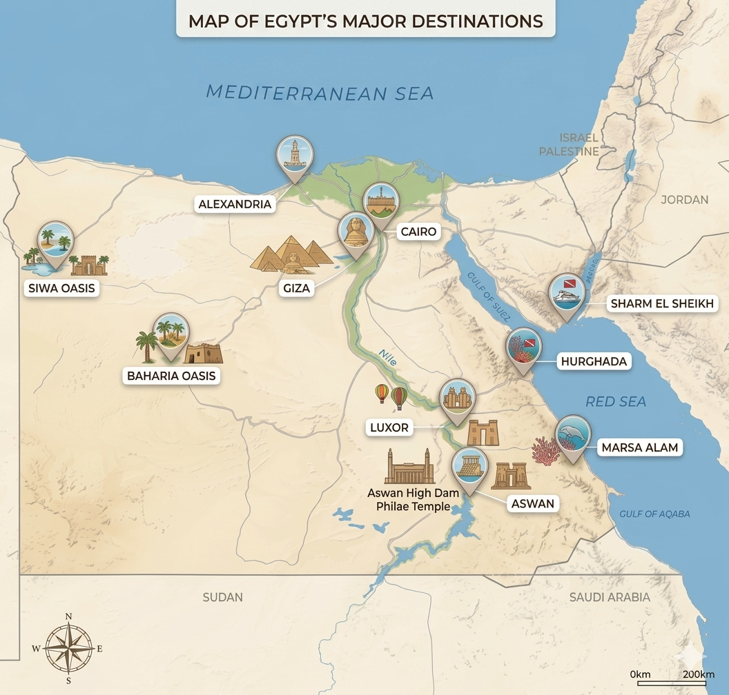 Map of Dahab